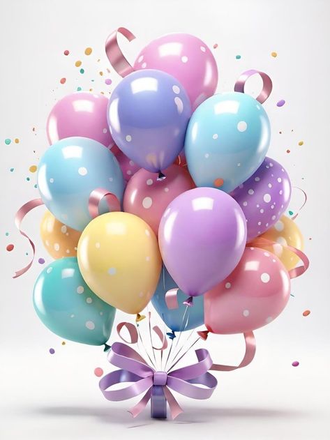 Birthday Phone Wallpaper, Balloons Background, Congratulations Balloons, Happy Birthday Hot, A Phone Wallpaper, 3d Balloon, Happy Birthday Wishes Pics, Birthday Balloons Pictures, Celebration Balloons