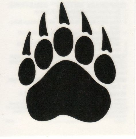 Grizzly Bear Tattoos, Bear Claw Tattoo, Bear Paw Tattoos, Tattoo Bear, Simbolos Tattoo, Claw Tattoo, Sports Cookies, Bear Paw Print, Paw Logo