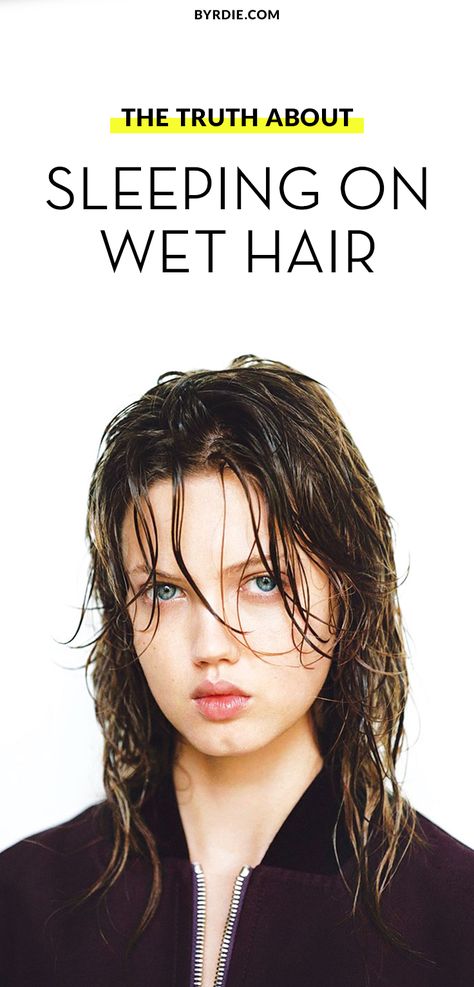 The surprising truth about sleeping on wet hair Wet Hair Styles, Wet Hair Overnight, Sleeping With Wet Hair, How To Sleep, Makeup Hacks Beauty Secrets, Hair Fashion, Before Bed, Fashion Editorial, Wet Hair