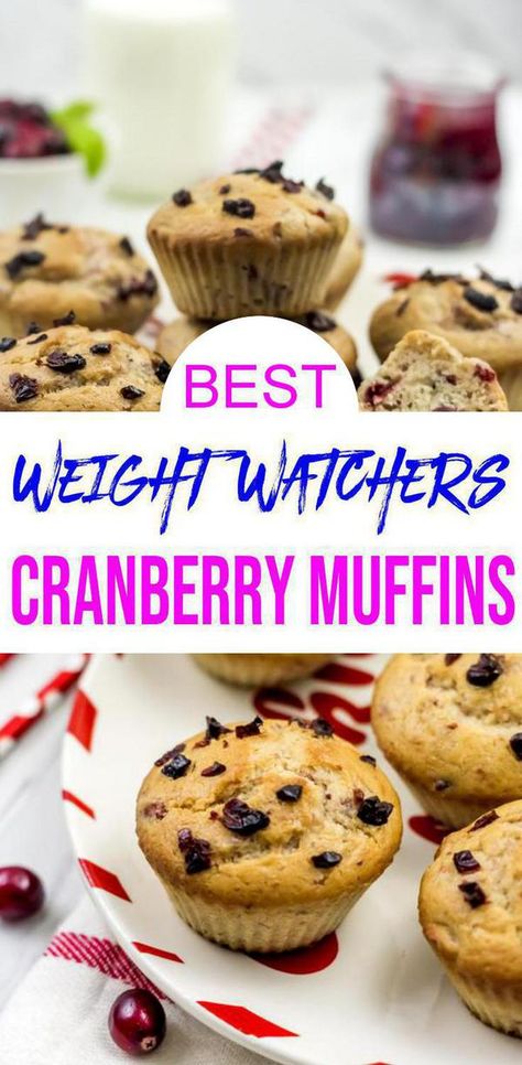 Thm Muffins, Ww Baking, Ww Bread, Cranberry Muffin, Low Calorie Muffins, Cranberry Recipes Muffins, Fresh Cranberry Recipes, Weight Watchers Muffins, Ww Breakfast