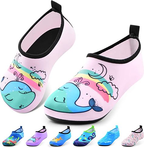 Amazon.com: Sunnywoo Water Shoes for Kids Girls Boys，Toddler Kids Swim Water Shoes Quick Dry Non-Slip Water Skin Barefoot Sports Shoes Aqua Socks for Beach Outdoor Sports : Clothing, Shoes & Jewelry Purple Whale, Water Shoes For Kids, Aqua Socks, Kids Swim, Swimming Pool Water, Shoes For Kids, Girls Shoes Kids, Family Outing, Kids Luggage