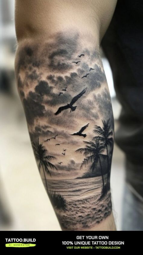 Bold Half Sleeve Tattoo Ideas for Men Inspire Your Next Ink at Tattoo Build Elegant Sleeve Tattoo For Women, Ocean Theme Sleeve Tattoo, Mens Arm Sleeve Tattoos Ideas Unique, Outside Forearm Tattoo Men Ideas, Half Sleeve Tattoo For Men Forearm Design, Men’s Half Sleeve Tattoo Forearm, Sleeve Tattoo Ideas Men, Ocean Tattoos Men, Men Sleeve Tattoo Ideas