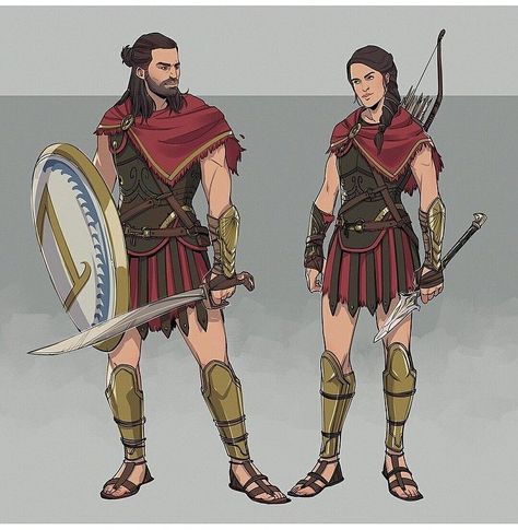 Ac Odyssey, Greek Soldier, Roman Armor, All Assassin's Creed, Assassins Creed Series, Assassins Creed Artwork, Armor Drawing, Assassins Creed Art, Epic Characters