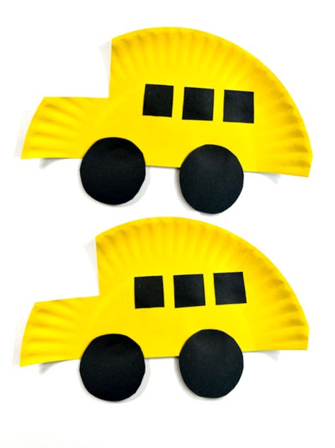 Easy Paper Plate School Bus Craft Back To School Jokes, School Bus Craft, Edible Kids Crafts, School Bus Art, Bus Craft, School Bus Crafts, Craft Paper Design, Bus Crafts, Kids Fathers Day Crafts