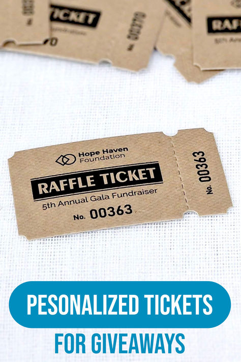 Personalized raffle tickets Lucky Draw Ideas, Vintage Tickets, Charity Gala, Vintage Ticket, Raffle Ticket, Lucky Draw, Raffle Tickets, Community Events, Holiday Party