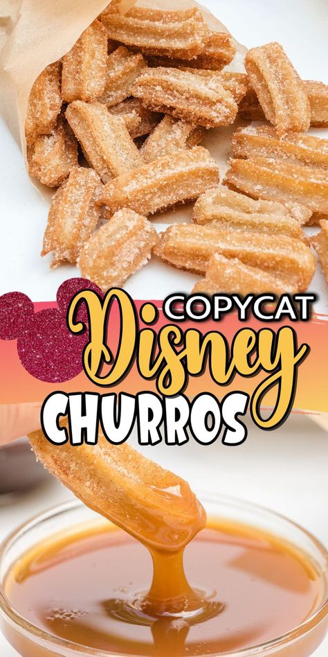 Disney Churros, Best Churros Recipe, Disney Dessert Recipes, Disney Foods, Best Treats, Unique Snacks, Disney Desserts, Churros Recipe, Disney World Food