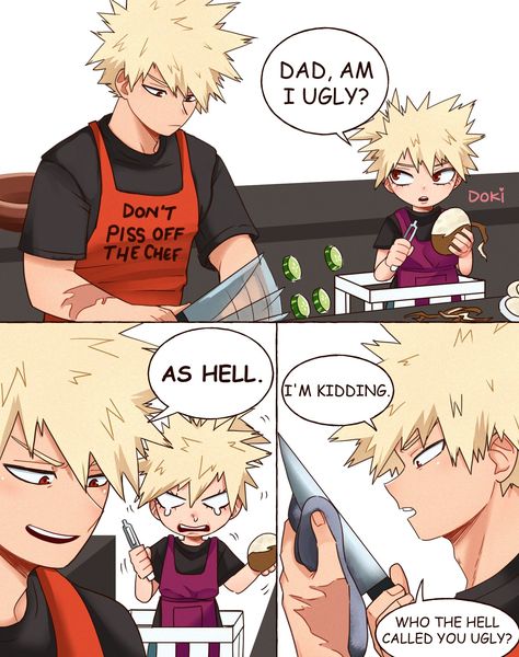 Bakugo Katsuki Fanart Cute, Anime Funny Moments, Memes Anime, Boku No Hero Academia Funny, Anime Jokes, Very Funny Pictures, My Hero Academia Episodes, Hero Academia Characters, Cute Comics