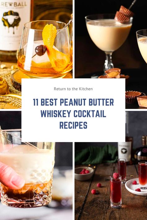 Peanut Butter Whiskey is a unique twist on classic whiskey that makes for a delicious drink! It pairs well with many mixers from chocolate liquor to cranberry juice for some delicious cocktails. If you are a whiskey lover or peanut butter lover this liquor is a must try. Peanut Butter Whiskey Recipes, Peanut Butter Whiskey Drinks Recipes, Ole Smokey Peanut Butter Whiskey Recipes, Screwball Peanut Butter Whiskey Drinks, Peanut Butter Whisky Cocktails, Chocolate Pudding Shots, Crock Pot Chuck Roast, Crock Pot Baked Potatoes, Chicken Fajitas Crockpot