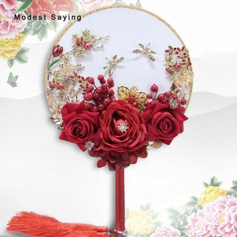 Artificial Flower Wedding Bouquets, Cheap Wedding Bouquets, Bridal Fan, Bling Bouquet, Lily Bridal Bouquet, Diy Feather, Wedding Photography Props, Flower Hair Accessories Wedding, Headpiece Diy