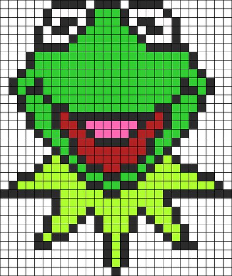 Character Disney Pattern Perler Hama Bead Designs | ... Perler Bead Pattern | Bead Sprites | Characters Fuse Bead Patterns Pixel Perler Beads, Characters Pixel Art, Disney Pattern, Character Disney, Kandi Cuffs, Frog Pattern, Dat Boi, Fuse Bead Patterns, Pony Bead Patterns