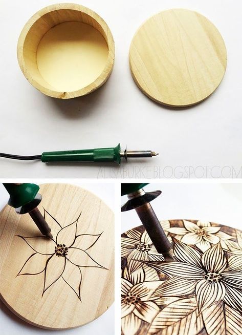 Wood Burned Jewelry Box Design, Wood Burn Spoons, Wood Burning Tips, Wood Burning Techniques, Woodburning Projects, Jewelry Box Diy, Wood Burning Crafts, Wood Burning Patterns, Diy Holz