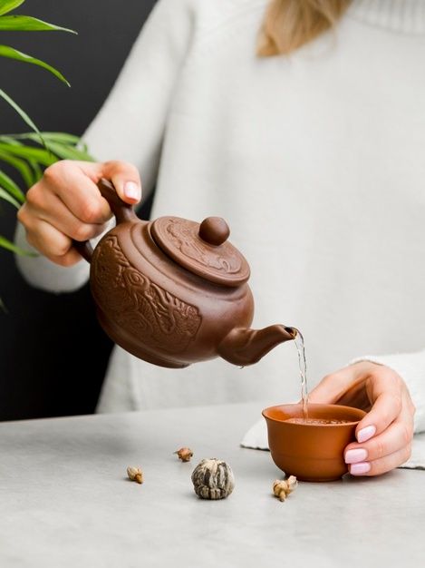 Pouring Tea Pose Reference, Pouring Tea Reference, Person Pouring Tea, Drinking Tea Pose Reference, Woman Pouring Tea, Teapot Pouring Tea, Tea Pouring, Pouring Tea, Tea Drops