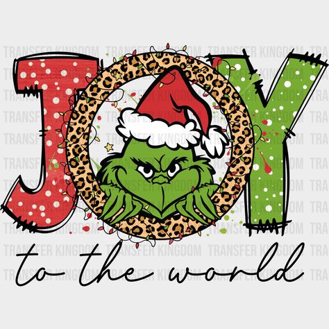 Joy Grinch Christmas Design Dtf Heat Transfer Unisex - S & M ( 10 ) / Dark Color See Imaging Grinch Christmas Images, Grinch Cutouts, Grinch Shirt Ideas, Grinch Bathroom, Grinch Designs, Sublimation Wallpaper, Grinch Art, Grinch Stickers, Ceramics Christmas