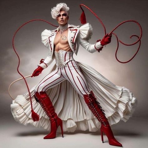 Male Burlesque Costume, Drag Clothing, Fashion Sketches Men, Aerial Costume, Fashion Show Themes, Fancy Braids, King Costume, Function Dresses, Extreme Fashion