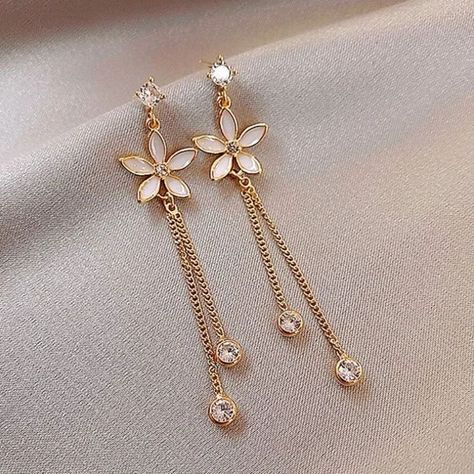 Flower earrings diy