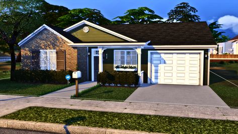 Sims 4 House Unfurnished, Sims 4 Houses 1 Bedroom, Sims 4 Cc Suburban House, Sims 4 House Newcrest, Sims 4 Single Family Home, Hood Houses Sims 4, Sims 4 Suburban House Layout, Starter Homes Sims 4, Hood House Sims 4