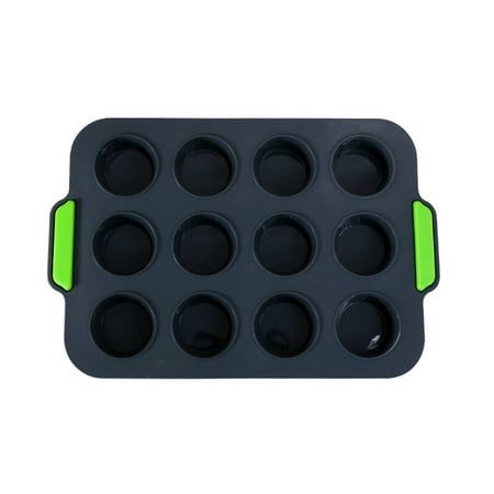 1PC Silicone Cake Mold Pan Muffin Chocolate Pizza Baking Tray Mould Product description: Material: Silicone Dimensions: 31  20.5  2.5 cm / 12.20  8.07  0.98 inches Color: as shown Temperature range: -40  C - 230  C Safe for ovens, microwaves, dishwashers and freezers. Feature: 100% new quality Made from food grade silicone - soft, reusable and healthy Insulated handles at the edges to prevent burns on the hands Good flexibility and durability Easy to demould, do not stick, use water to dry and d Mini Cupcake Pan, Pizza Baking, Chocolate Pizza, Jelly Soap, Silicone Muffin Pan, Silicone Baking Cups, Mini Cake Pans, Cake Pop Molds, Cupcake Pans