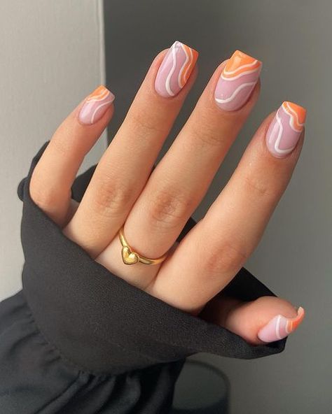 Gel Polish Acrylic Nails, Power Polish Nail Designs, Nail Brush Art Design, Powerful Nails, Fantastic Nails, Chic Nail Designs, Unghie Sfumate, Vibrant Nails, Her Nails