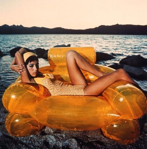 Blow Up Furniture, Inflatable Furniture, Inflatable Chair, Joe Colombo, Joe Dimaggio, Mae West, Swinging Sixties, Vintage Swimwear, Pharrell Williams