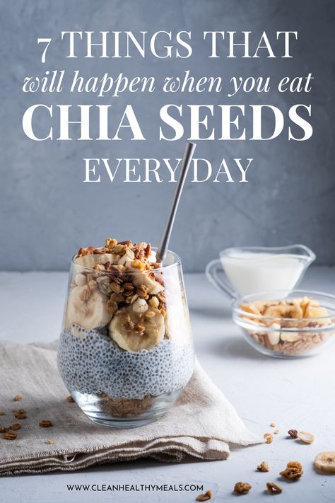 How and why to eat chia seeds every day! The amazing health benefits of chia seeds plus an easy chia pudding recipe to try! Chia Seed Smoothie Recipes, Seeds To Eat, Chia Seed Nutrition, Easy Chia Pudding, Chai Seed, Chia Seed Breakfast, Chia Pudding Recipes Healthy, Benefits Of Chia Seeds, Soak Chia Seeds