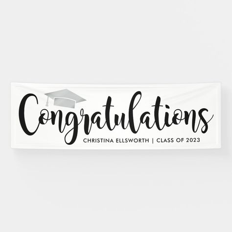 Graduation Party Banners, Cap Graduation, Open House Invitation, Graduation Congratulations, Banner Graduation, Graduation Poster, 2022 Graduation, 2023 Graduation, Graduation Signs