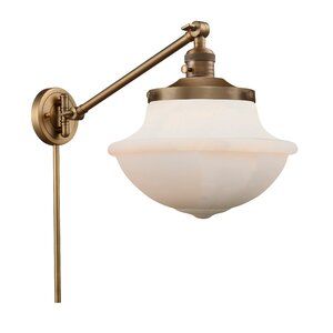 Three Posts™ Chesterville 1 - Light Dimmable Swing Arm | Wayfair Bathroom Sconces, Lamps For Sale, Wall Light Fixtures, Light Sconces, Incandescent Bulbs, Brushed Brass, One Light, Brass Finish, Indoor Lighting