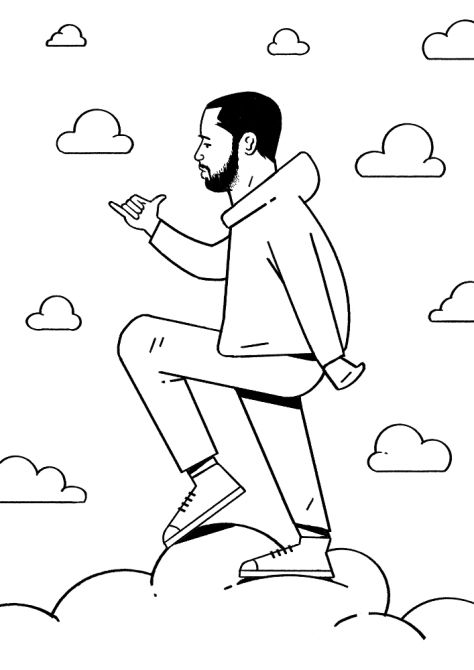 De-Stress with This New Drake Coloring Book | StyleCaster Drake Illustration, Black Identity, Halloween Desktop Wallpaper, Alice In Wonderland Crafts, Cheetah Print Wallpaper, Detailed Coloring Pages, Coloring Pages For Boys, Fall Coloring Pages, Color Book