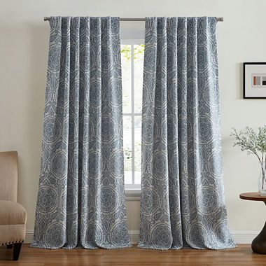 Checkout - JCPenney Fabric Blocks, Medallion Print, Darkening Curtains, Window Insulation, Outdoor Curtains, Room Darkening Curtains, Living Table, Medallion Design, Blackout Windows