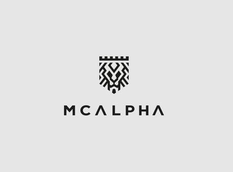 Mcalpha — Visual Identity by Zaki Mohammed Masculine Logo Design, Masculine Logo, Masculine Font, Lion Logo Design, Logo Luxe, Viking Logo, Lion Illustration, Fashion Logo Branding, Life Logo