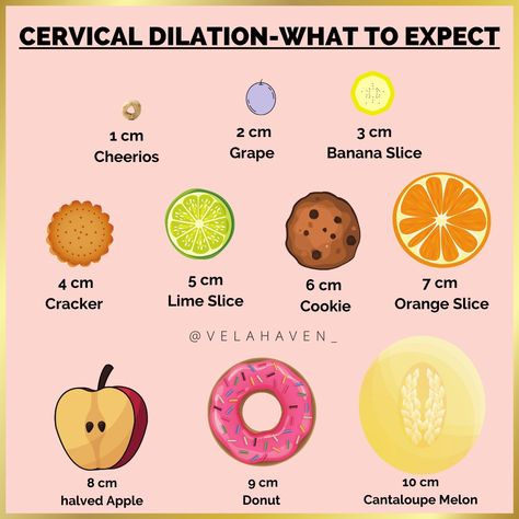 How dilated? Cervix dilation the cervix opens to accommodate the passage of baby How To Dilate Cervix Faster Naturally, 10 Cm Dilated, Cervix Dilation Chart, Cervix Dilation, Cervical Dilation, Baby Art Projects, The Passage, Banana Slice, Baby Art