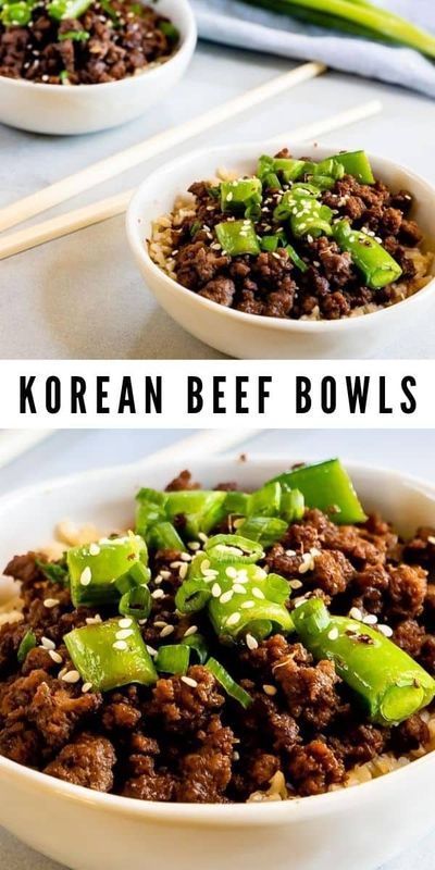 Chocolate Chip Cookies Bars, Easy Korean Beef, 15 Minute Meals Dinners, Beef Bowl Recipe, Korean Beef Recipes, Korean Ground Beef, Korean Beef Bowl, Bowl Recipes Easy, Beef Lettuce Wraps