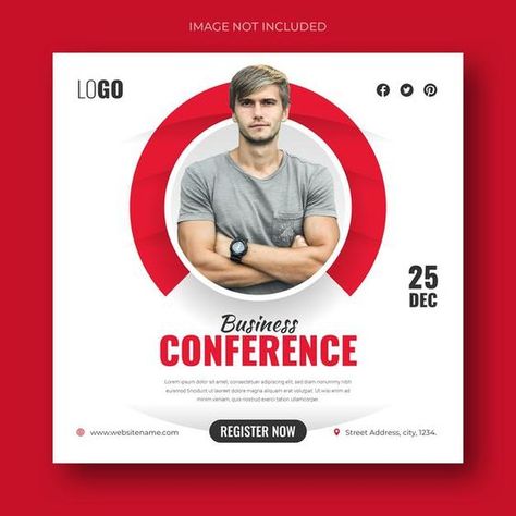 Download this Premium PSD File about Business conference social media web banner square flyer design template, and discover more than 44 Million Professional Graphic Resources on Freepik. #freepik #psd #livetemplate #livebanner #webinarpost Speaker Social Media Post, Square Flyer Design, Speaker Conference, Speaker Poster, Webinar Banner, Free Social Media Templates, Business Conference, Graphic Design Brochure, Illustrator Design Tutorial