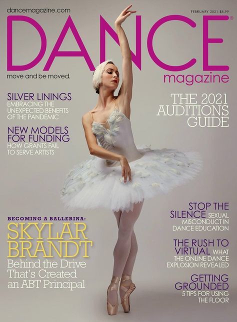 Skylar Brandt Cover Dance Magazine Knee Strength, Dance Books, Dance Magazine, The Black Swan, Ballet Technique, Chinese Dance, American Ballet Theatre, Ballet Theater, Plank Workout