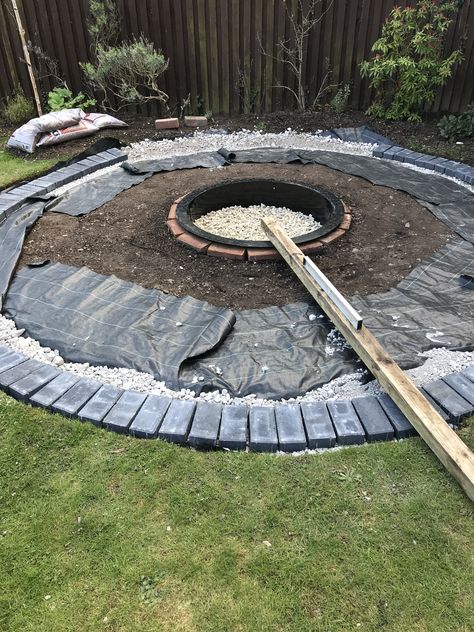 Pebble Fire Pit Area, Circular Fire Pit Area, Round Fire Pit Area, Modern Firepits, Backyard Firepits, Firepit Design, Firepits Backyard, Fire Pit Gravel, Backyard Envy