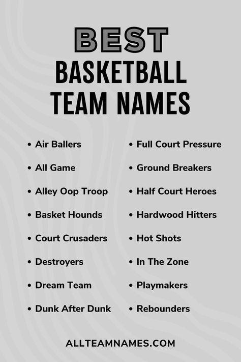 Basketball Names Ideas, Basketball Team Names Ideas, Running Team Names, Crossfit Team Names, Team Names Ideas, Softball Team Names, Fantasy Football Names, Football Team Names, Church Humor