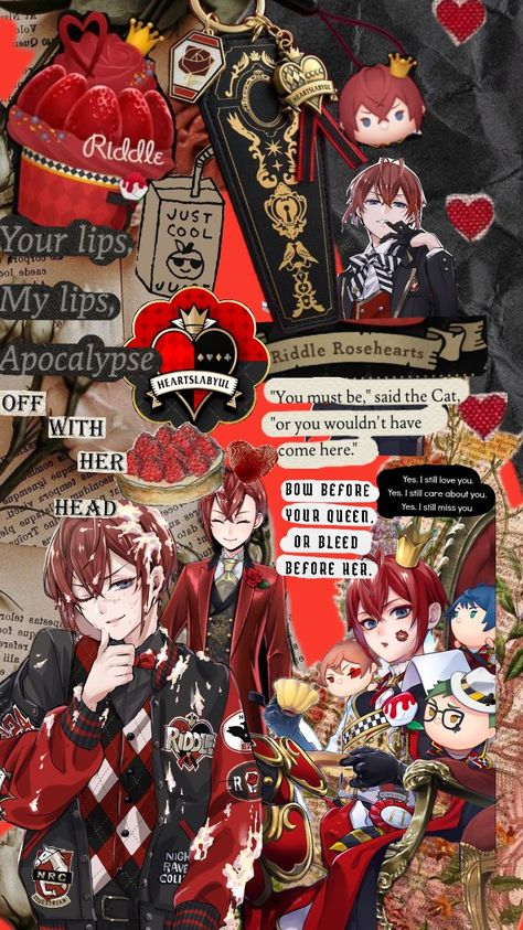 #twistedwonderland riddle rosehearts Twisted Wonderland Riddle Wallpaper, Riddle Twst, Riddle Rosehearts Wallpaper, Riddle Rosehearts Icon, Riddle Rosehearts X Mc, Twisted Wonderland Riddle, Cursed Anime, Riddle Rosehearts, Red Hearts