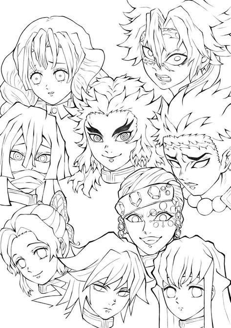 Manga Coloring Book, Anime Lineart, Coloring Pages Inspirational, Coloring Book Art, Anime Stickers, Anime Character Drawing, Animal Coloring Pages, Anime Sketch, Coloring Book Pages