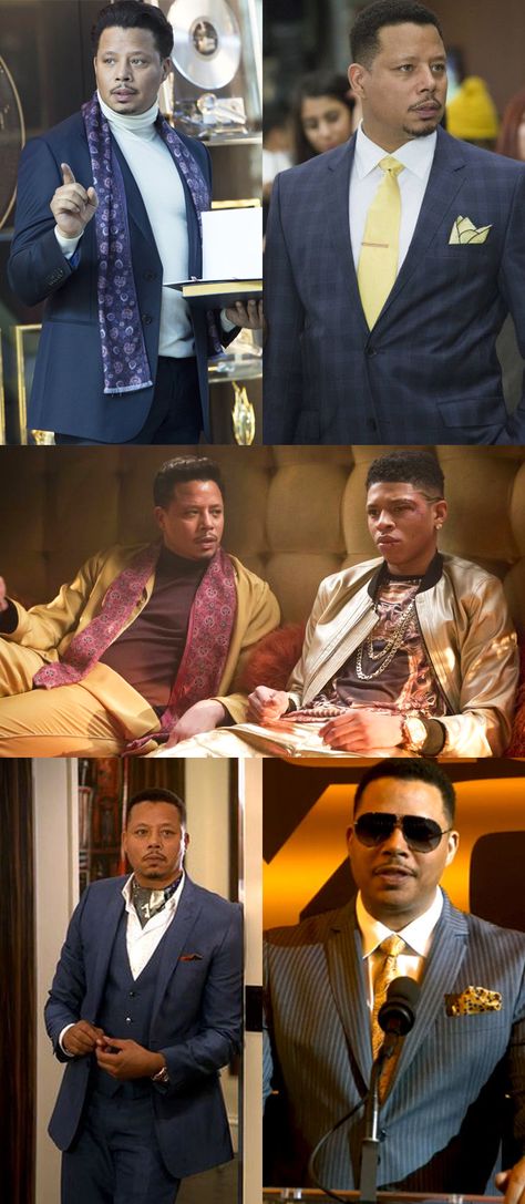 "Empire" - Terrance Howard as Lucious Lyon. Costume Designer: Rita McGhee Terrance Howard, Lucious Lyon, Terrence Howard, Classic Suit, Best Actor, American Actors, Costume Design, Black Men, Dress To Impress