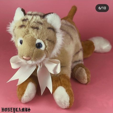 Iso this cute Honeylambs tiger plush! #honeylambs... - Depop Tiger Plushie, Tiger Plush, Cute Tiger, Valentines Roses, Cute Tigers, White Tiger, Beanie Babies, Red Fox, Ty Beanie