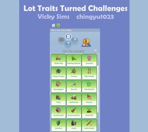 Lot Traits Turned Challenges | Patreon Sims 4 Lot Traits, Discord Me, The Sims 4 Lots, Sims 3 Mods, Sims 4 Traits, Sims 4 Game Mods, Sims 4 Expansions, Sims 4 Gameplay, Fast Internet