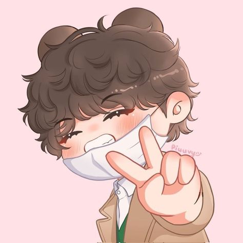 Bts Chibi Cute Taehyung, Bangtan Chibi, Money Animation, Dibujos Anime Chibi, V Chibi, Tiny Tan, Animated Pictures, Chibi Wallpaper, Taehyung Fanart