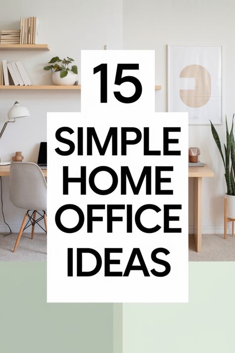 Simple Home Office Ideas for a Functional and Stylish Workspace - Cheri from Texas Small Office Remodel Ideas, Husband Wife Office Space, Small Room Workspace Ideas, Home Office Ideas Simple, Wfh Office Aesthetic, Remote Home Office, Home Office Teacher, Home Offices Designs, Simple Home Office Setup