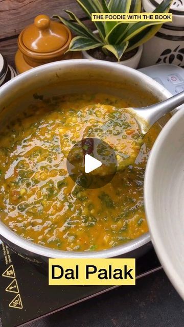 Secret Chef on Instagram: "Dal Palak!! Step by step recipe- Wash and soak 1-2 cup toor dal, 1-2 cup masoor dal and 1-2 cup moong dal for 30 minutes. Transfer the soaked dal to a pressure cooker. Add water. Add 1-2 teaspoon turmeric powder and 1-2 teaspoon salt. Mix them. Cook for 2" Palak Dal Recipe, Dal Palak Recipe Indian, Best Dal Recipe, Palak Dal Recipes, Dal Recipe Indian, Palak Recipes Indian, Dal Palak Recipe, Palak Dal, Indian Dal Recipe