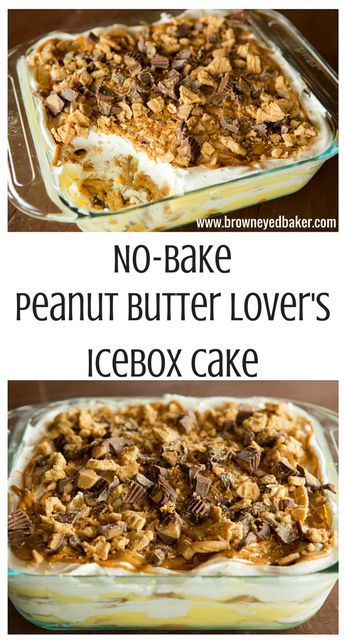 Pb Pie, Melted Peanut Butter, Icebox Cakes, Peanut Butter Dessert Recipes, Dessert Oreo, No Bake Peanut Butter, Sunday Dinners, Nutter Butter, Peanut Butter Desserts