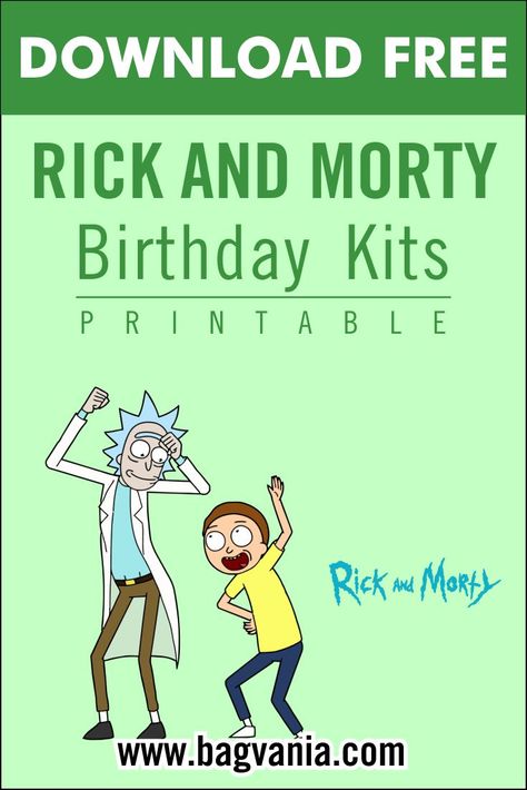 Download (FREE PRINTABLE) - Rick and Morty Birthday Party Kits Template #free #freeinvitation2019 #birthday #disney #invitations #invitationtemplates Rick And Morty Font, Rick And Morty Birthday Party Ideas, Rick And Morty Birthday Party, Rick And Morty Party, Rick And Morty Birthday, Fonts For Invitations, Bday Decor, Free Printable Invitations Templates, Christian Birthday