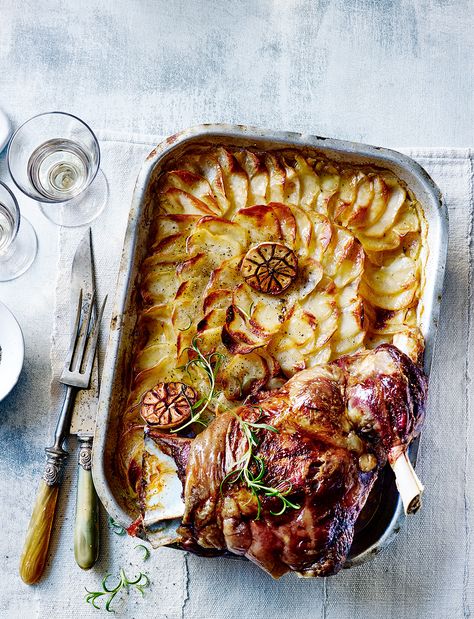 Slow-roasted shoulder of lamb and potatoes Lamb And Potatoes, Lamb With Potatoes, Slow Roasted Lamb Shoulder, Slow Roast Lamb, Goat Recipes, Roast Lamb, Lamb Shoulder, Mutton Recipes, Slow Cooked Lamb