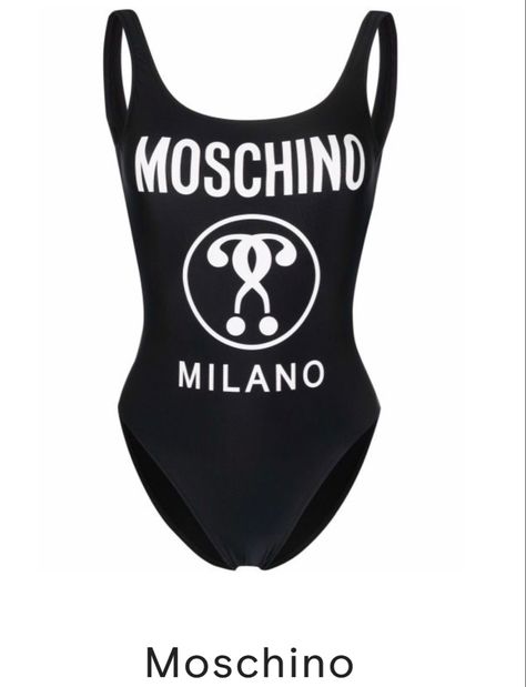 Bathing Suit Designs, Sea Clothes, Project Work, Logo Placement, Moschino Logo, Swimsuit Design, Black One Piece Swimsuit, Be Mindful, Fashion Inspiration Design