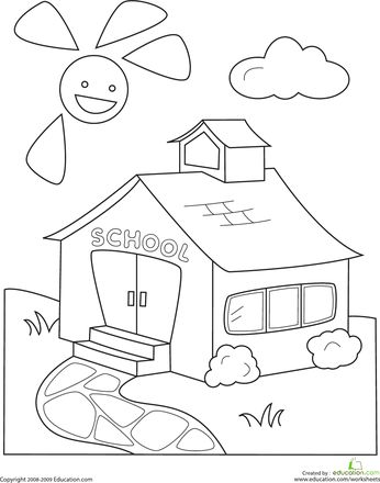 Coloring Pages Kindergarten, Back To School Coloring Pages, Poppy Coloring Page, Kindergarten Drawing, Worksheet Coloring, Cobblestone Path, Kindergarten Decorations, School Coloring Pages, Preschool Writing