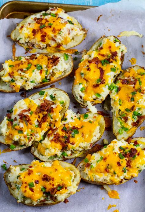 Twice Baked Jalapeno Popper Potatoes - Spicy Southern Kitchen Creamy Balsamic Dressing, Smoked Potatoes, Spicy Southern Kitchen, Jalapeno Popper Chicken, Cheese Cheddar, Stuffed Jalapenos With Bacon, Jalapeno Cheddar, Single Serving Recipes, Southern Kitchen