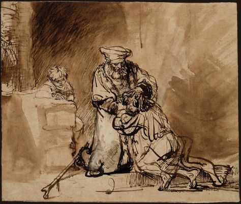 Rembrandt Prodigal Son, Return Of The Prodigal Son, Rembrandt Drawings, Paul Klee Paintings, Rembrandt Paintings, The Prodigal Son, Paul Klee Art, Van Eyck, Edouard Vuillard